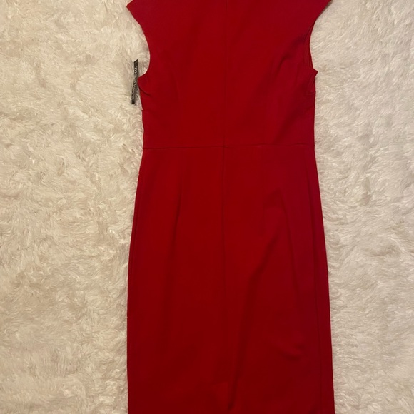 NEW YORK & COMPANY Mock Neck Mesh Midi Dress - Picture 2 of 4
